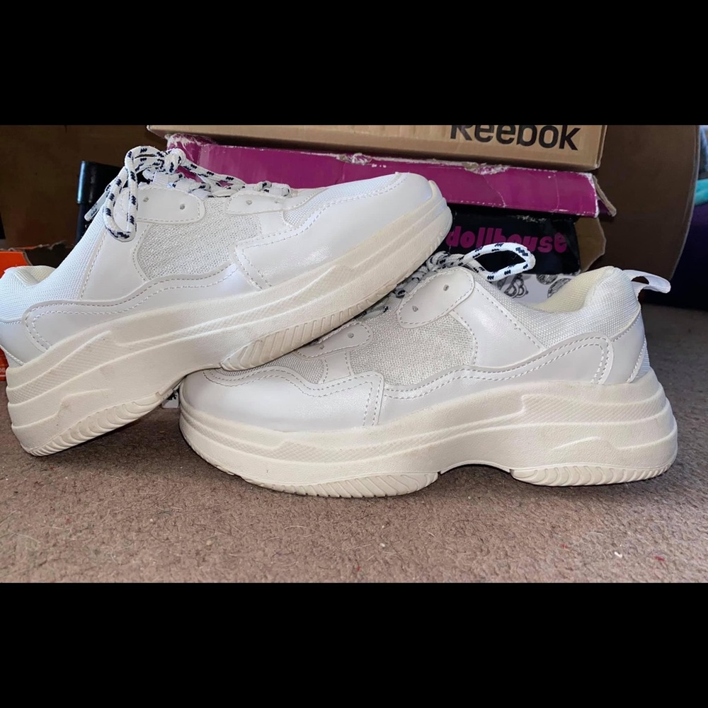 All white shoes
